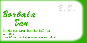 borbala dan business card